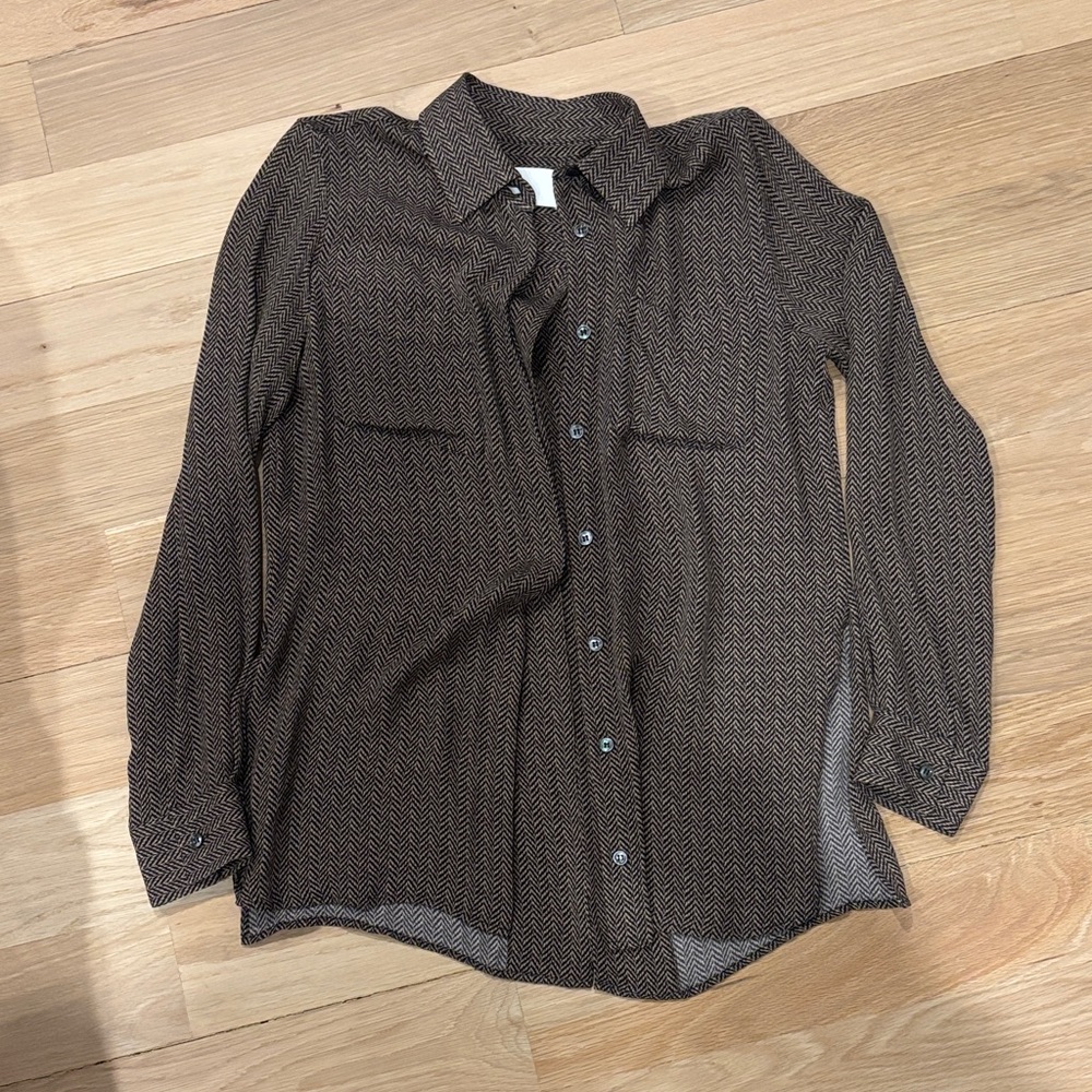 Maison Margiela Brown Button-Up Shirt